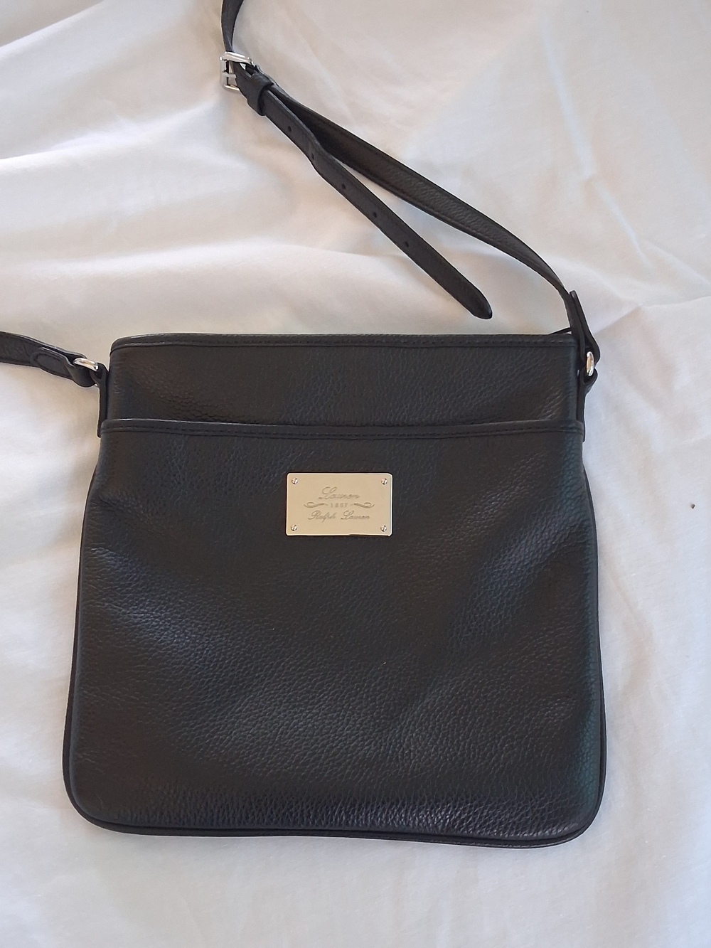Ralph Lauren Black Leather Crossbody Bag